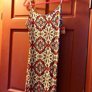 Patterned knit dress